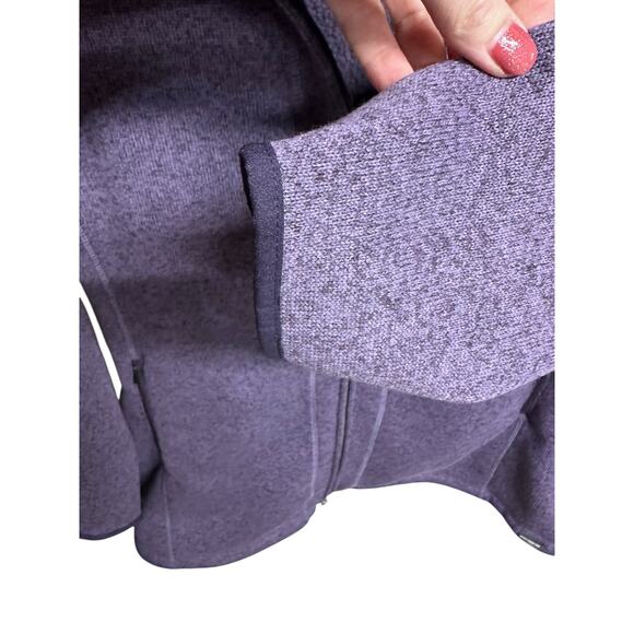 L.L. Bean Sweater Fleece Full Zip Jacket Size 1X Purple Excellent! - Picture 4 of 8